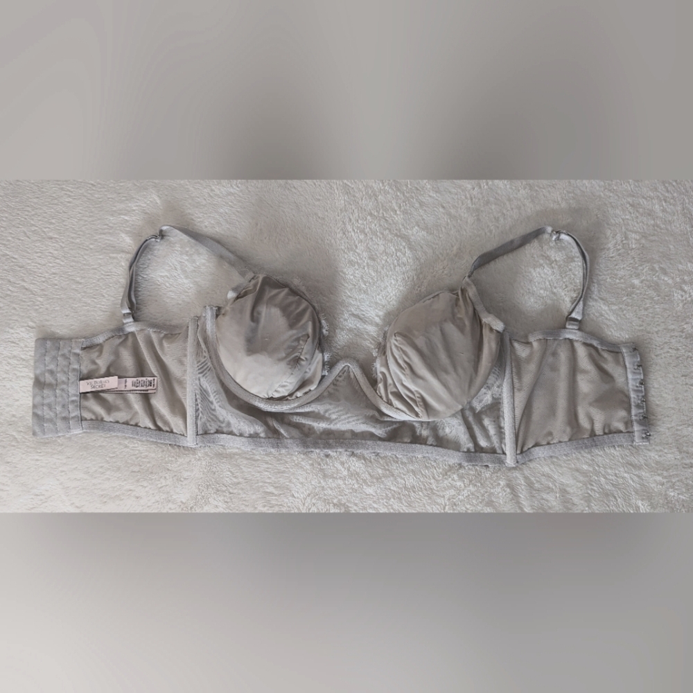 Victoria Secret Women Bra 34D Dream Angels Lace Lined Demi Underwire